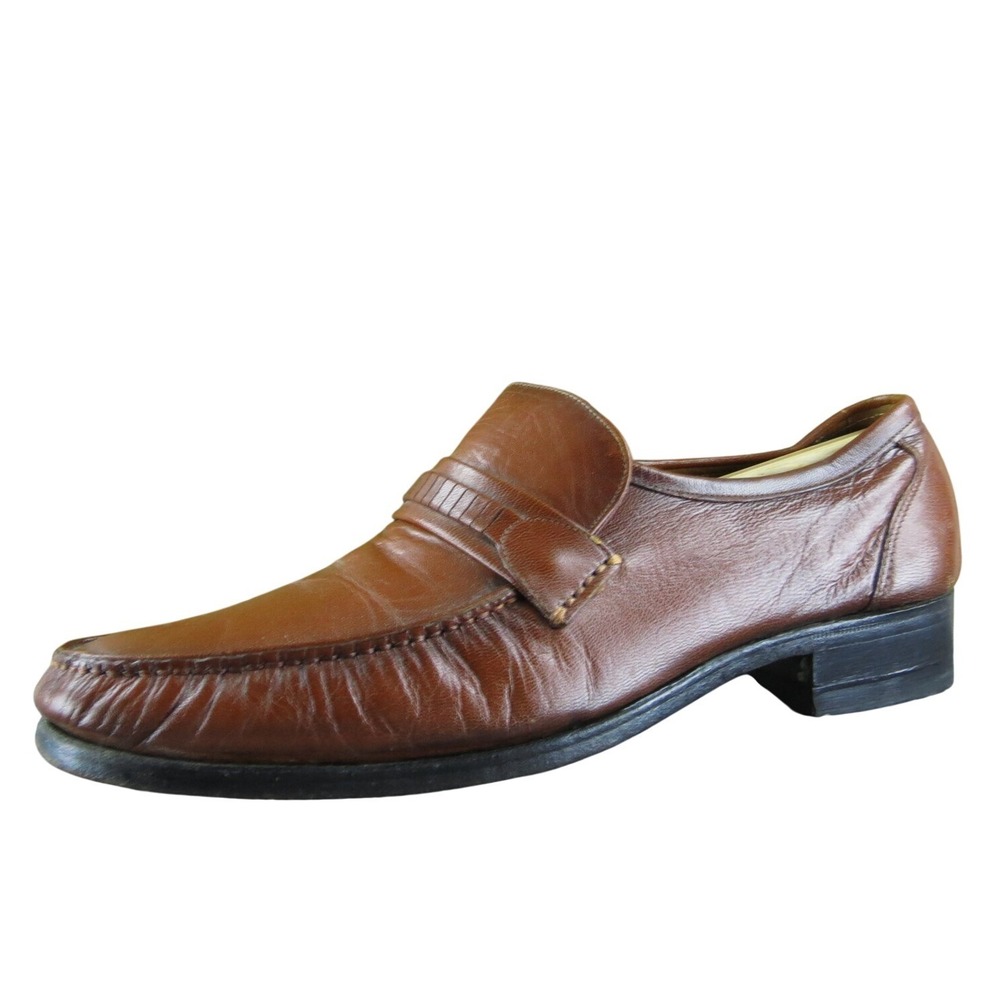 Executive Imperials Men's By Mason Loafer Brown Leather Size 10.5N Used 2025